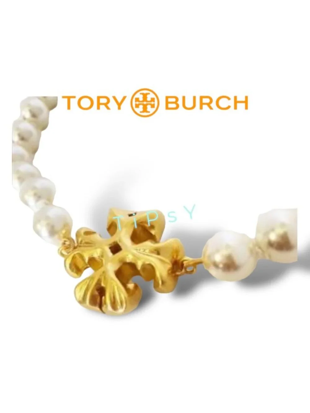 Tory Burch Roxanne Pearl and Gold Necklace & Earring Set!!!
